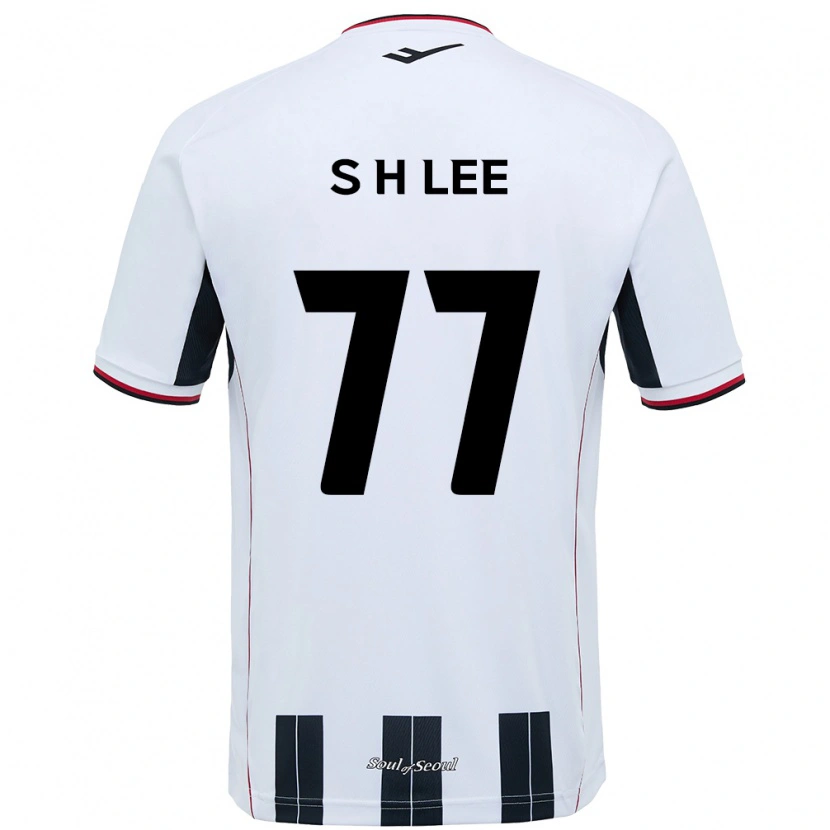 Danxen Herren Hyeon-Seung Lee #77 Weiß Schwarz Auswärtstrikot Trikot 2025/26 T-Shirt