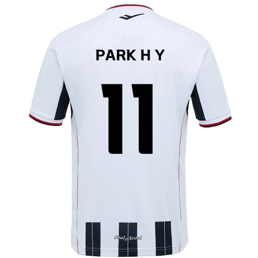 Danxen Herren Park Hee-Young #11 Weiß Schwarz Auswärtstrikot Trikot 2025/26 T-Shirt