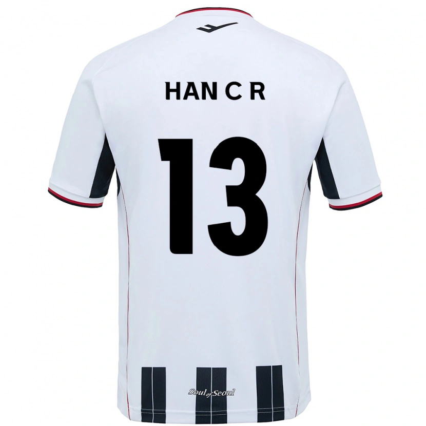 Danxen Herren Han Chae-Rin #13 Weiß Schwarz Auswärtstrikot Trikot 2025/26 T-Shirt