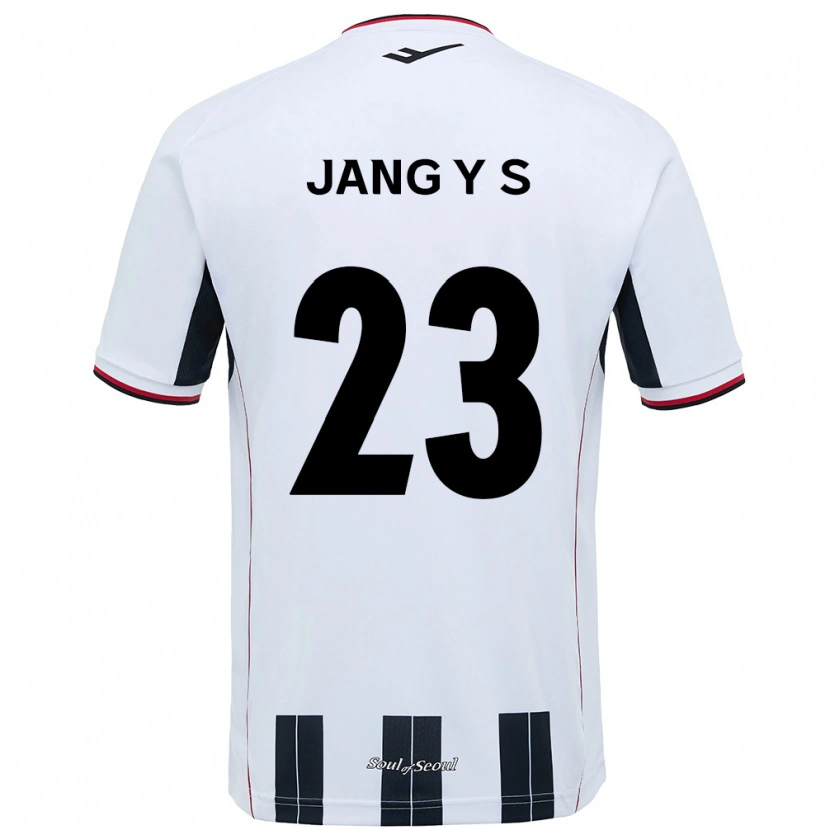 Danxen Herren Jang Yoon-Seo #23 Weiß Schwarz Auswärtstrikot Trikot 2025/26 T-Shirt