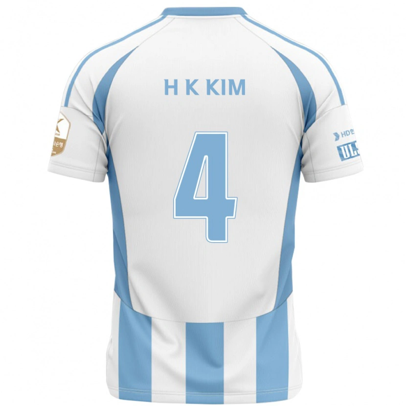 Danxen Herren Kee-Hee Kim #4 Weiß Himmelblau Auswärtstrikot Trikot 2025/26 T-Shirt