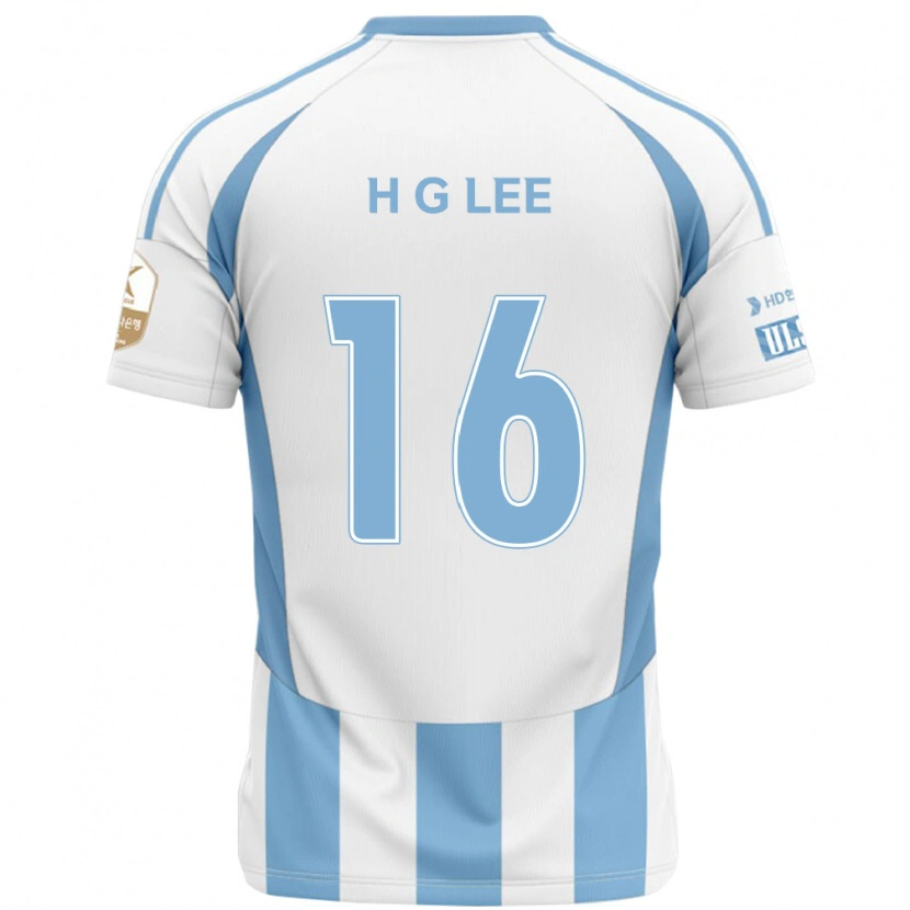 Danxen Herren Hui-Gyun Lee #16 Weiß Himmelblau Auswärtstrikot Trikot 2025/26 T-Shirt