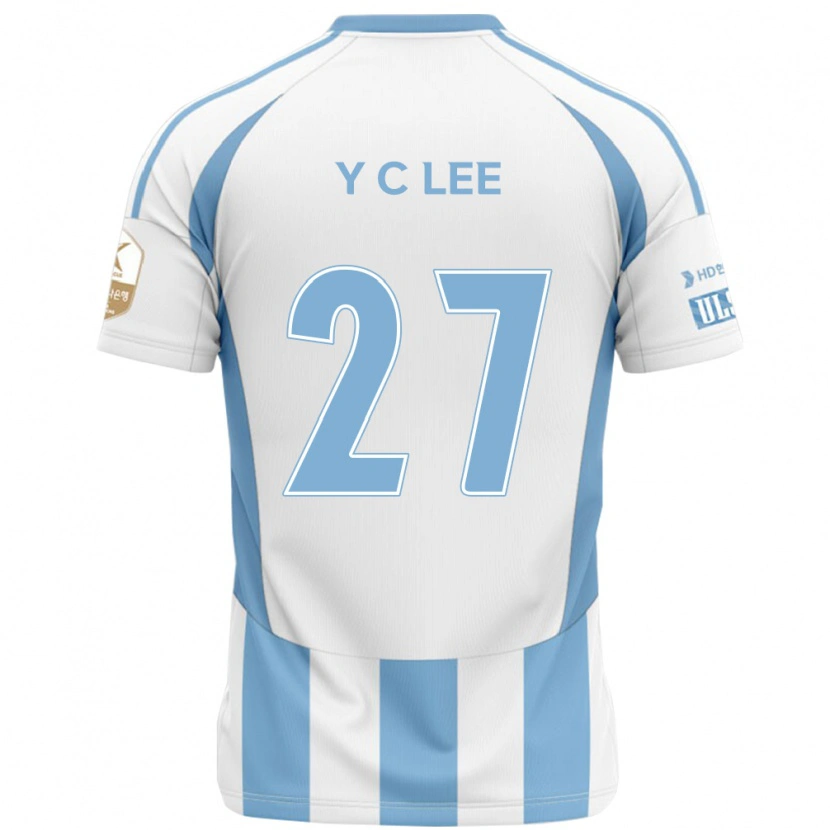Danxen Herren Chung-Yong Lee #27 Weiß Himmelblau Auswärtstrikot Trikot 2025/26 T-Shirt