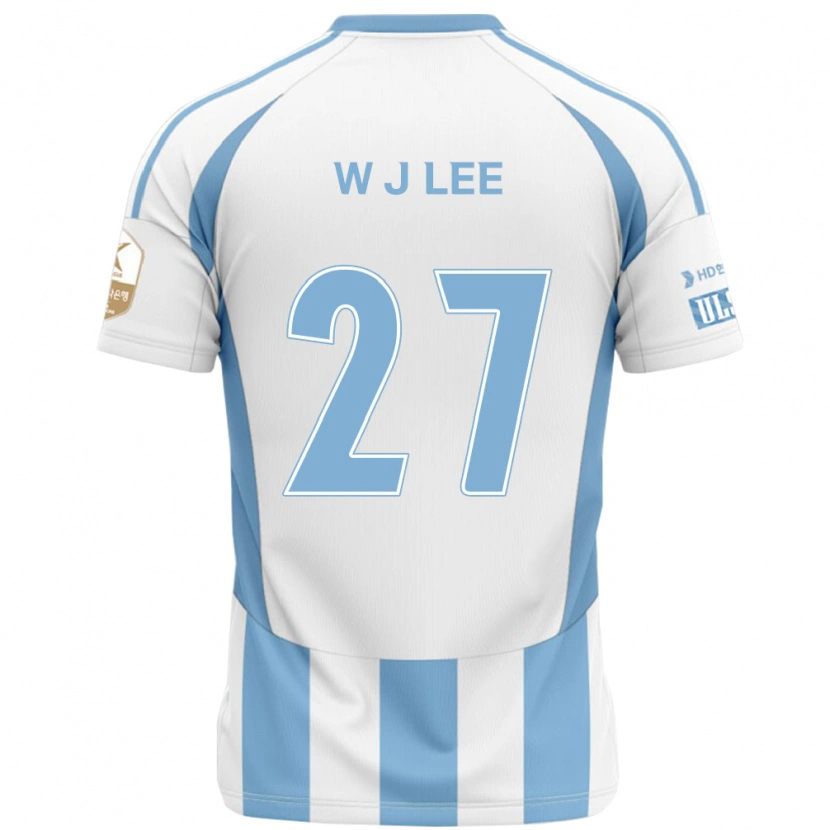 Danxen Herren Ji-Woo Lee #27 Weiß Himmelblau Auswärtstrikot Trikot 2025/26 T-Shirt