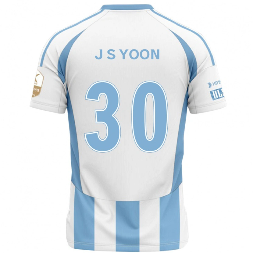 Danxen Herren Jae-Seok Yoon #30 Weiß Himmelblau Auswärtstrikot Trikot 2025/26 T-Shirt
