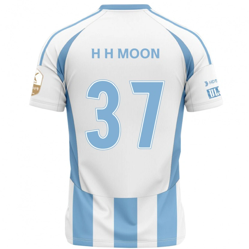 Danxen Herren Hyeon-Ho Moon #37 Weiß Himmelblau Auswärtstrikot Trikot 2025/26 T-Shirt