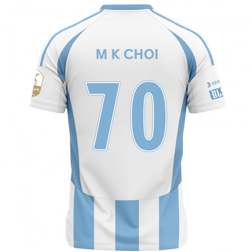 Danxen Herren Kang-Min Choi #70 Weiß Himmelblau Auswärtstrikot Trikot 2025/26 T-Shirt