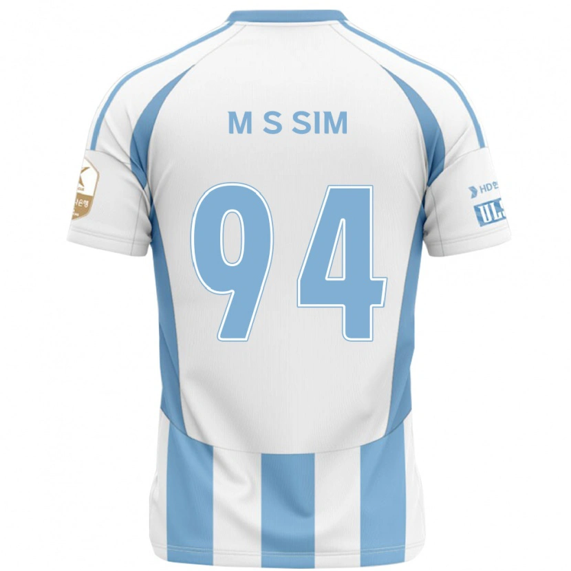 Danxen Herren Sang-Min Sim #94 Weiß Himmelblau Auswärtstrikot Trikot 2025/26 T-Shirt
