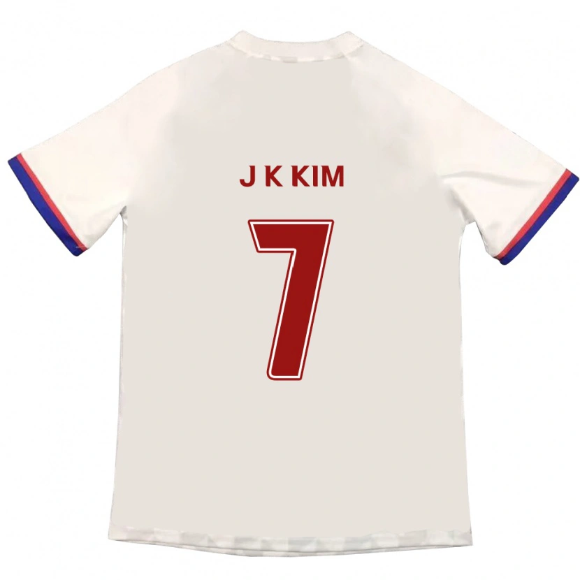 Danxen Herren Ki-Jun Kim #7 Off-White Rot Auswärtstrikot Trikot 2025/26 T-Shirt