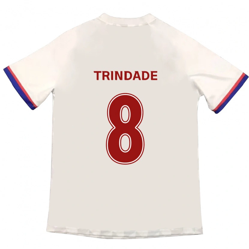 Danxen Herren Matheus Trindade #8 Off-White Rot Auswärtstrikot Trikot 2025/26 T-Shirt