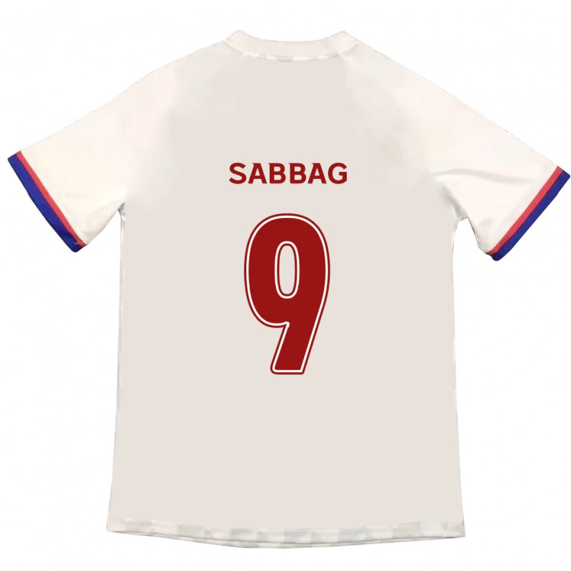 Danxen Herren Pablo Sabbag #9 Off-White Rot Auswärtstrikot Trikot 2025/26 T-Shirt