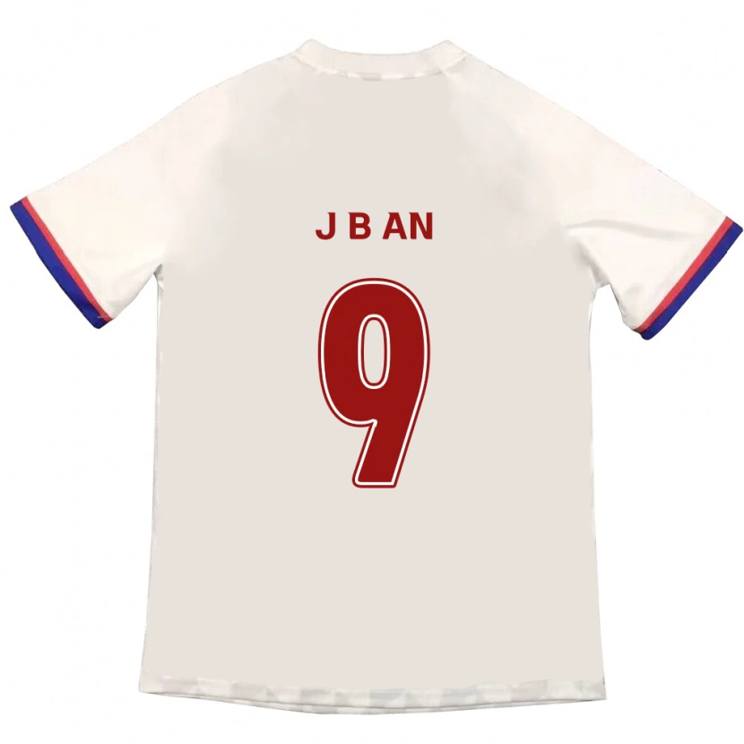 Danxen Herren Byong-Jun An #9 Off-White Rot Auswärtstrikot Trikot 2025/26 T-Shirt