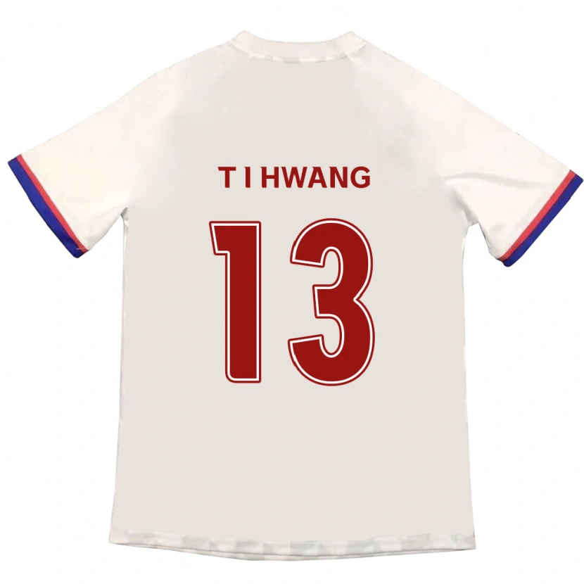 Danxen Herren In-Taek Hwang #13 Off-White Rot Auswärtstrikot Trikot 2025/26 T-Shirt