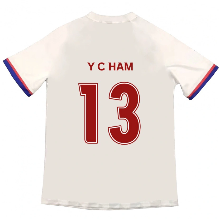 Danxen Herren Young-Chan Ham #13 Off-White Rot Auswärtstrikot Trikot 2025/26 T-Shirt