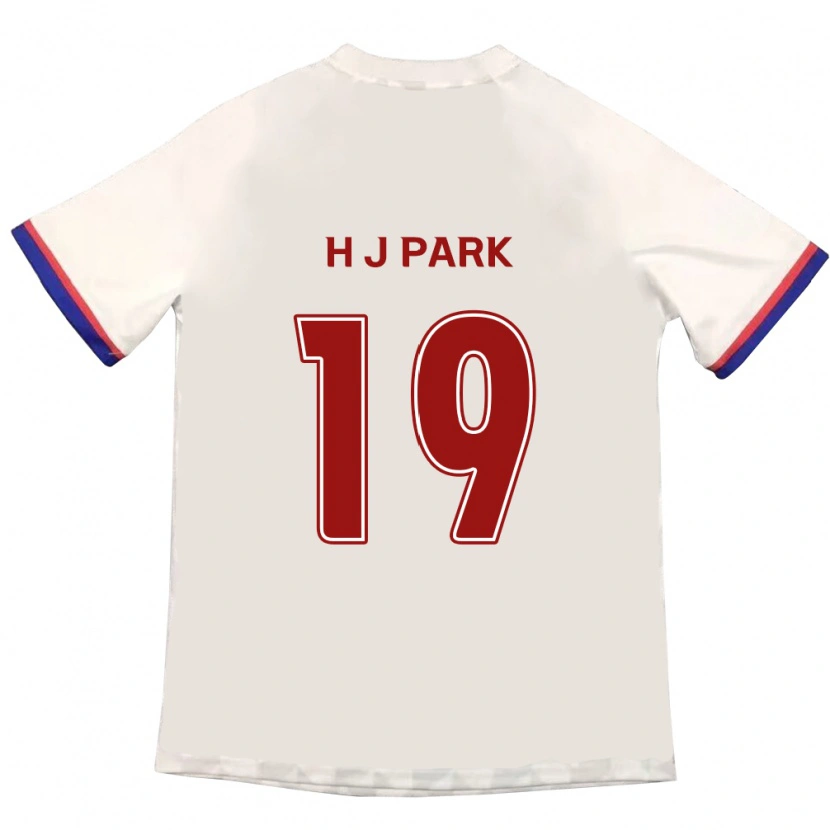 Danxen Herren Jun-Hui Park #19 Off-White Rot Auswärtstrikot Trikot 2025/26 T-Shirt
