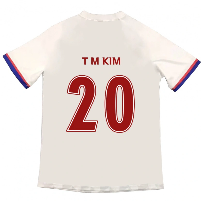 Danxen Herren Tae-Min Kim #20 Off-White Rot Auswärtstrikot Trikot 2025/26 T-Shirt