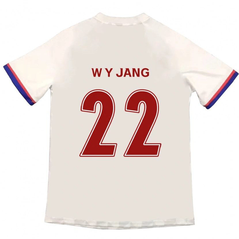 Danxen Herren Young-Woo Jang #22 Off-White Rot Auswärtstrikot Trikot 2025/26 T-Shirt