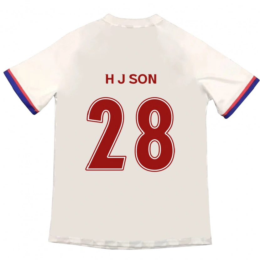 Danxen Herren Jun-Ho Son #28 Off-White Rot Auswärtstrikot Trikot 2025/26 T-Shirt