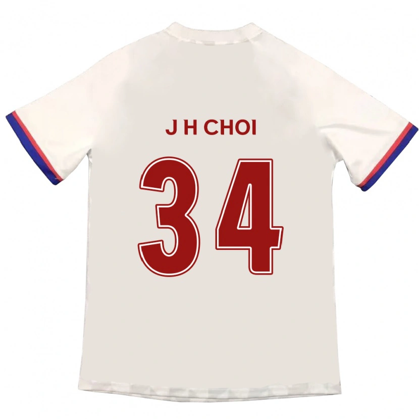 Danxen Herren Jin-Hyeok Choi #34 Off-White Rot Auswärtstrikot Trikot 2025/26 T-Shirt