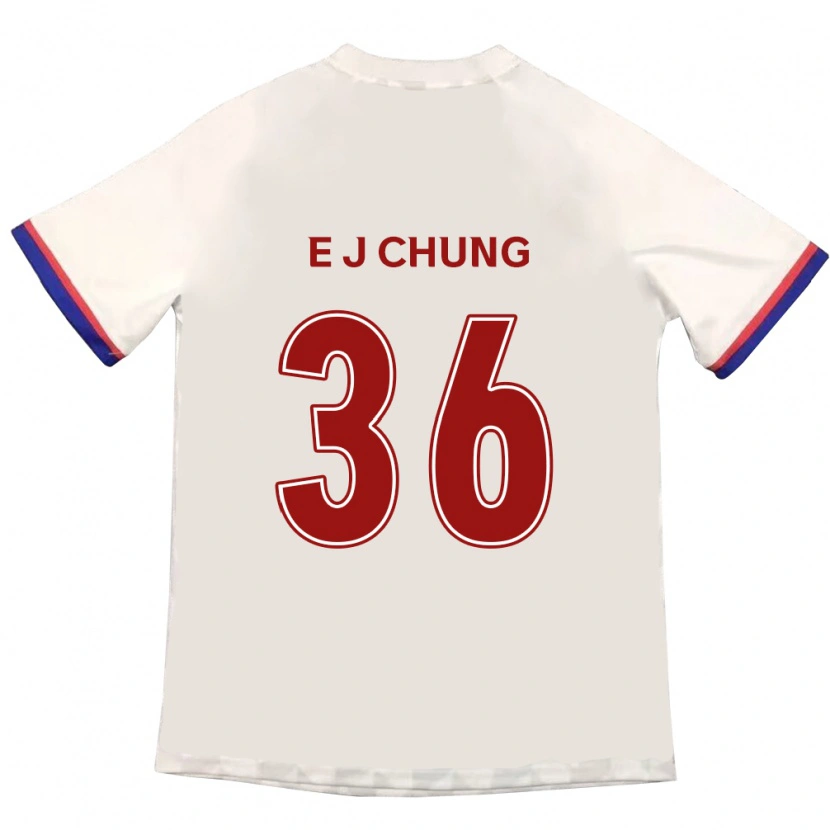 Danxen Herren Joshua Eui-Jin Chung #36 Off-White Rot Auswärtstrikot Trikot 2025/26 T-Shirt