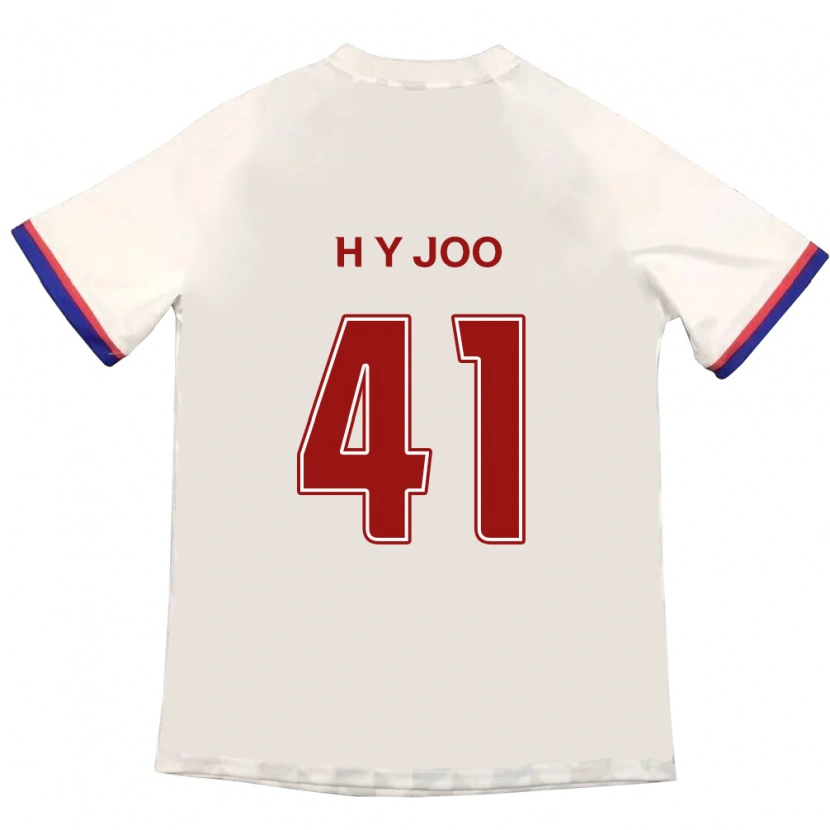 Danxen Herren Ho-Yeon Joo #41 Off-White Rot Auswärtstrikot Trikot 2025/26 T-Shirt
