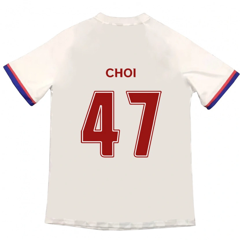 Danxen Herren San Choi #47 Off-White Rot Auswärtstrikot Trikot 2025/26 T-Shirt