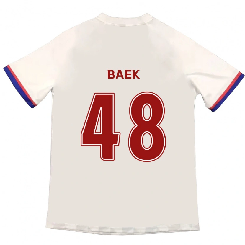 Danxen Herren Kyeong Baek #48 Off-White Rot Auswärtstrikot Trikot 2025/26 T-Shirt