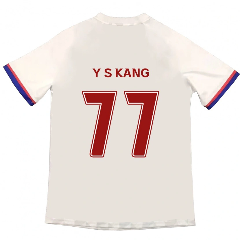 Danxen Herren Sang-Yun Kang #77 Off-White Rot Auswärtstrikot Trikot 2025/26 T-Shirt