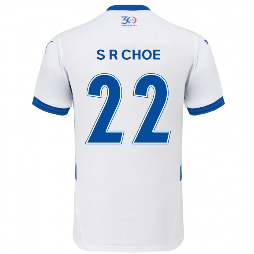 Danxen Herren Ryun-Seong Choe #22 Weiß Königsblau Auswärtstrikot Trikot 2025/26 T-Shirt