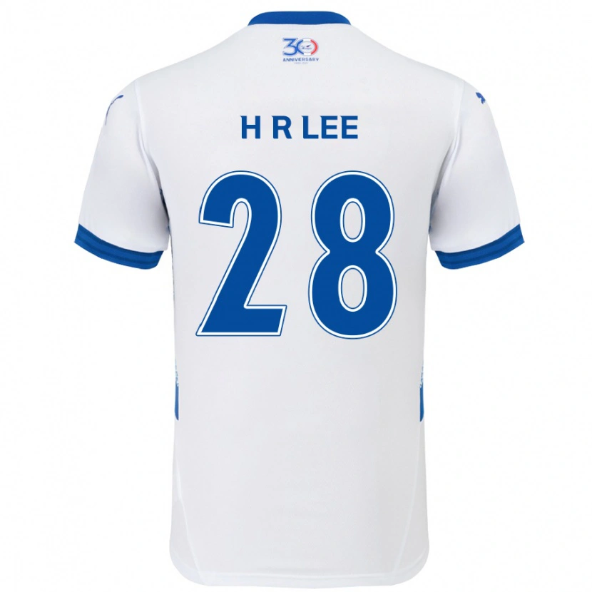 Danxen Herren Heun-Ryoul Lee #28 Weiß Königsblau Auswärtstrikot Trikot 2025/26 T-Shirt