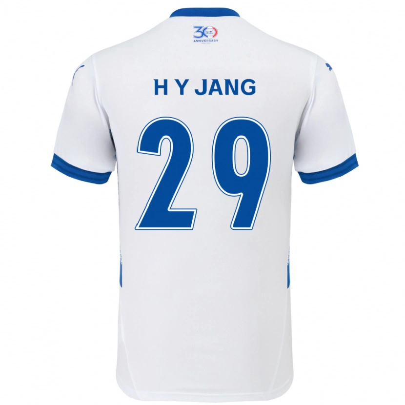 Danxen Herren Yo-Han Jang #29 Weiß Königsblau Auswärtstrikot Trikot 2025/26 T-Shirt