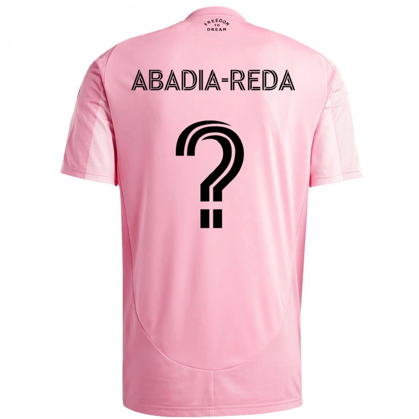 Danxen Damen Ezequiel Abadia-Reda #0 Rosa Schwarz Heimtrikot Trikot 2025/26 T-Shirt