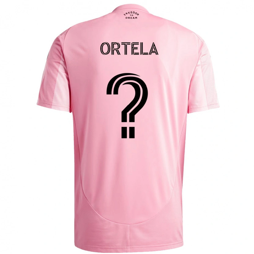 Danxen Damen Jerremy Ortela #0 Rosa Schwarz Heimtrikot Trikot 2025/26 T-Shirt