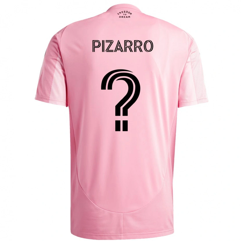 Danxen Damen Rodolfo Pizarro #0 Rosa Schwarz Heimtrikot Trikot 2025/26 T-Shirt