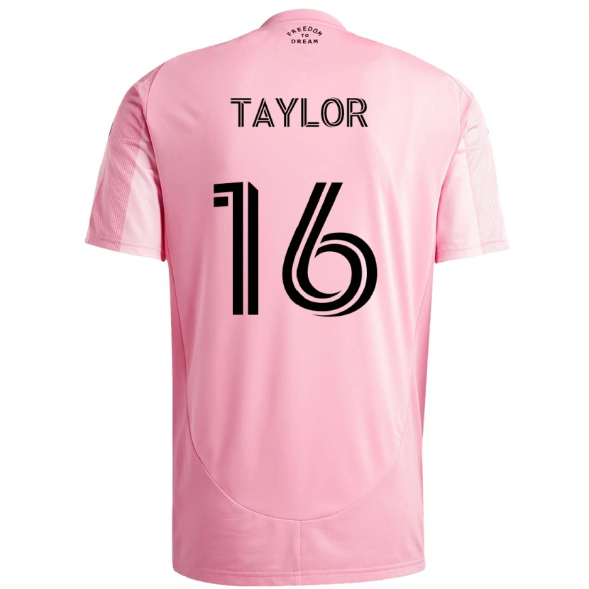 Danxen Damen Robert Taylor #16 Rosa Schwarz Heimtrikot Trikot 2025/26 T-Shirt