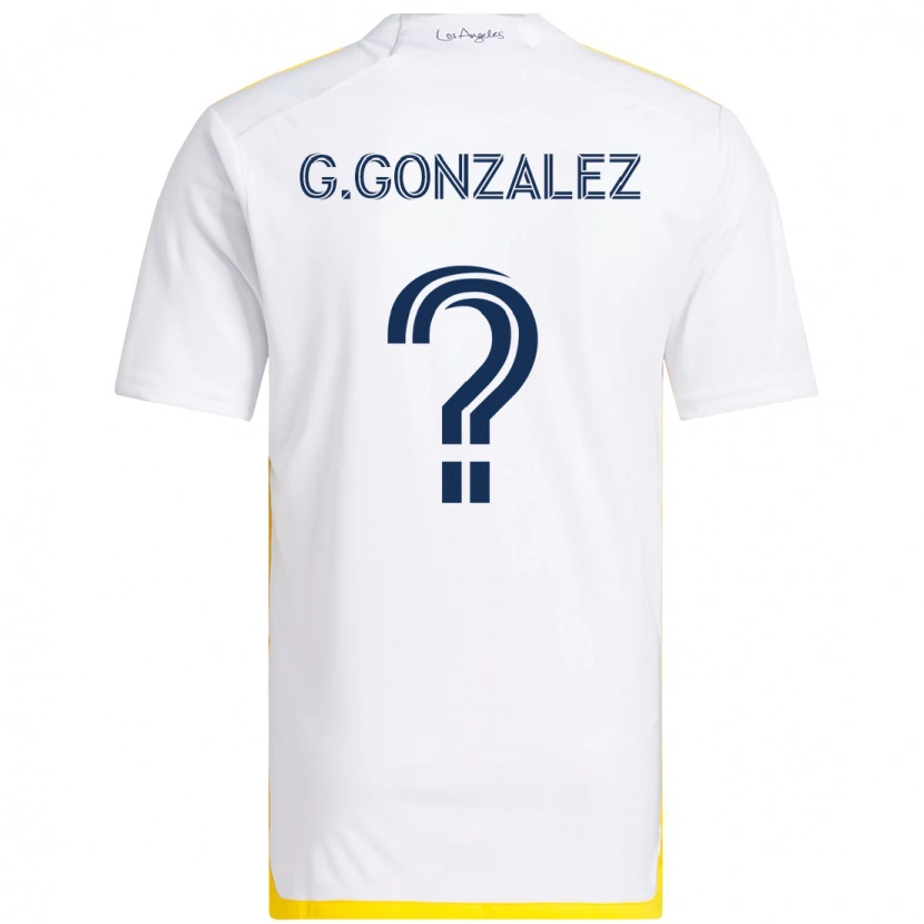 Danxen Damen Gustavo Gonzalez #0 Weiß Gelb Heimtrikot Trikot 2025/26 T-Shirt