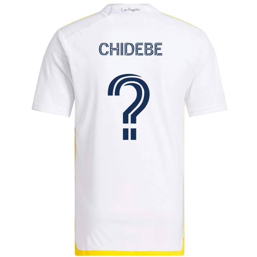 Danxen Damen Ikenna Chidebe #0 Weiß Gelb Heimtrikot Trikot 2025/26 T-Shirt