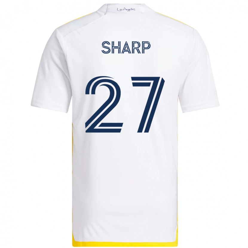 Danxen Damen Billy Sharp #27 Weiß Gelb Heimtrikot Trikot 2025/26 T-Shirt