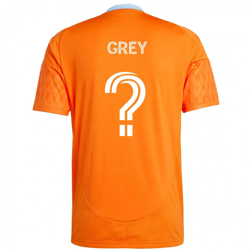 Danxen Damen Omar Grey #0 Orange Weiß Heimtrikot Trikot 2025/26 T-Shirt