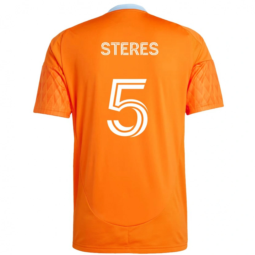 Danxen Damen Daniel Steres #5 Orange Weiß Heimtrikot Trikot 2025/26 T-Shirt