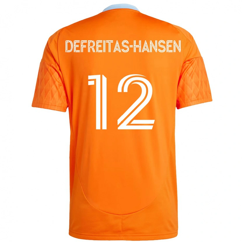 Danxen Damen Nicholas Defreitas-Hansen #12 Orange Weiß Heimtrikot Trikot 2025/26 T-Shirt