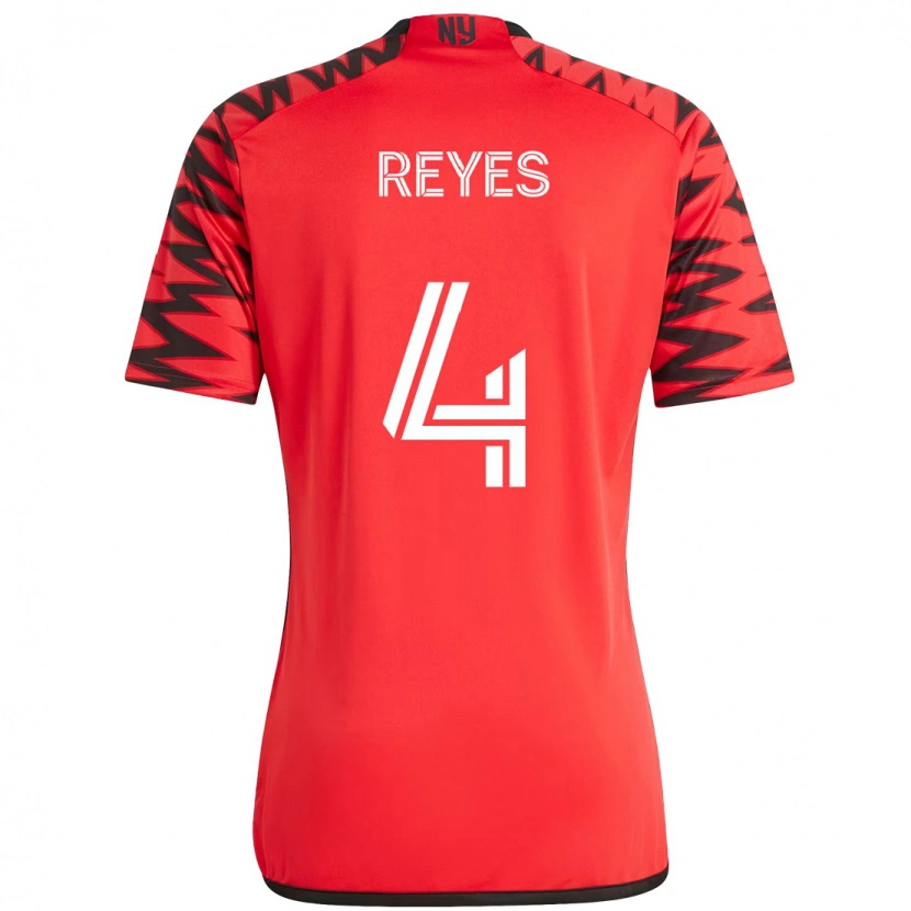 Danxen Damen Andrés Reyes #4 Rot Schwarz Heimtrikot Trikot 2025/26 T-Shirt