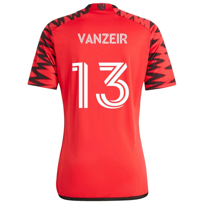 Danxen Damen Dante Vanzeir #13 Rot Schwarz Heimtrikot Trikot 2025/26 T-Shirt