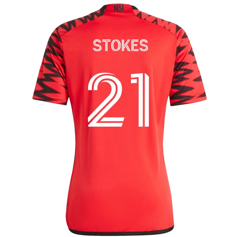 Danxen Damen Aidan Stokes #21 Rot Schwarz Heimtrikot Trikot 2025/26 T-Shirt