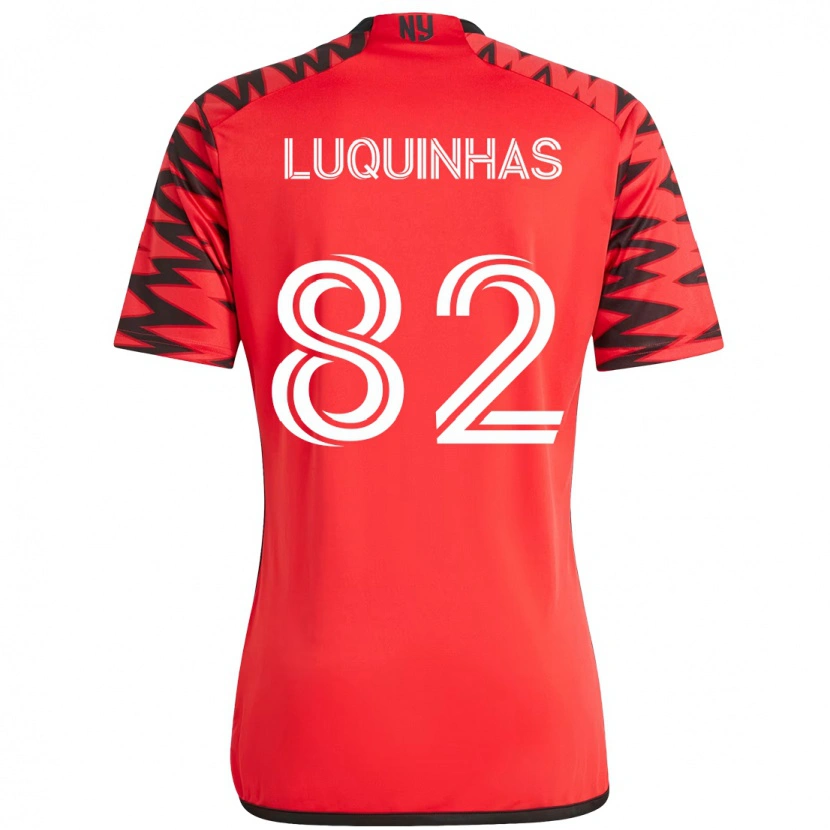 Danxen Damen Luquinhas #82 Rot Schwarz Heimtrikot Trikot 2025/26 T-Shirt