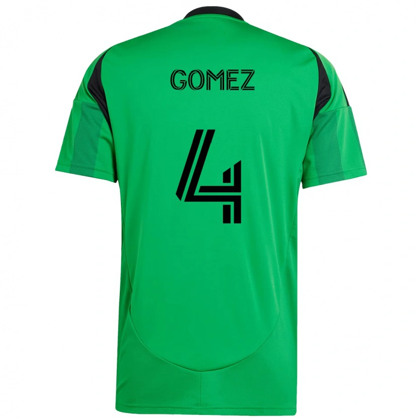 Danxen Damen Antonio Gomez #4 Grün Schwarz Heimtrikot Trikot 2025/26 T-Shirt