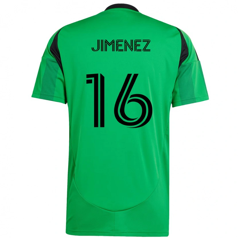 Danxen Damen Héctor Jiménez #16 Grün Schwarz Heimtrikot Trikot 2025/26 T-Shirt