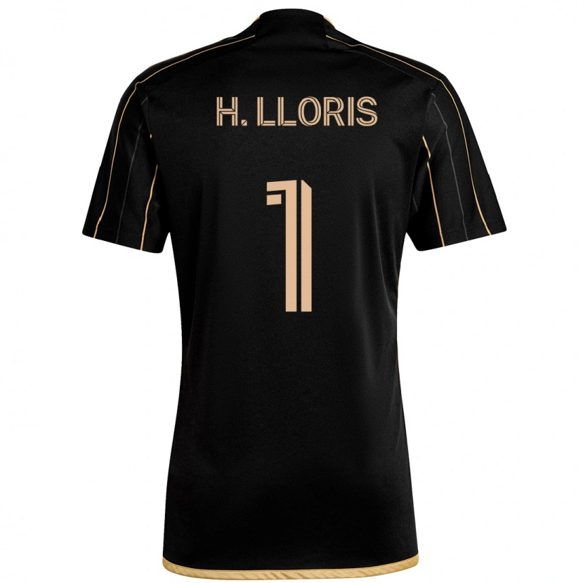 Danxen Damen Hugo Lloris #1 Schwarz Braun Heimtrikot Trikot 2025/26 T-Shirt
