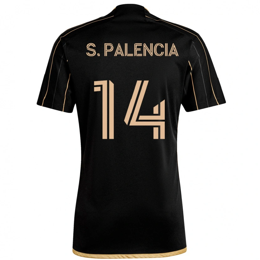 Danxen Damen Sergi Palencia #14 Schwarz Braun Heimtrikot Trikot 2025/26 T-Shirt