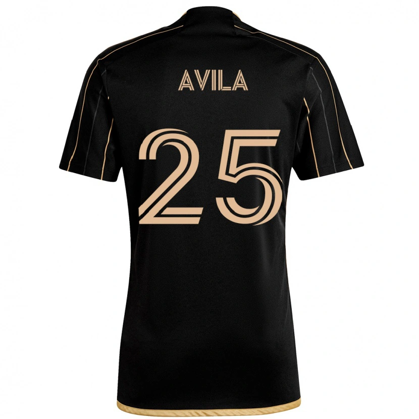 Danxen Damen Armando Avila #25 Schwarz Braun Heimtrikot Trikot 2025/26 T-Shirt